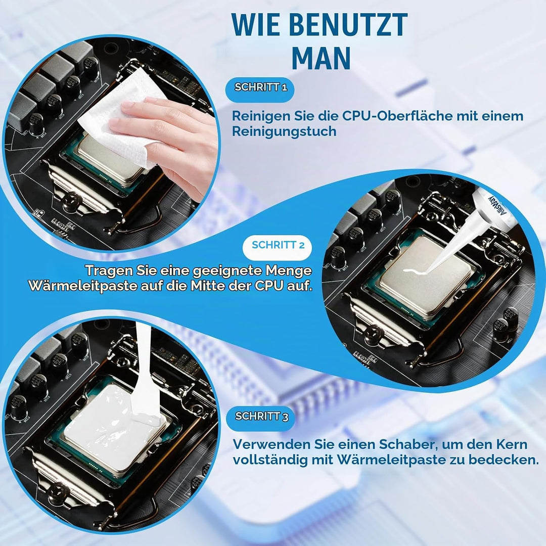 Kühlpaste, KüHlpaste CPU, Wärmeleitkleber, Effiziente WäRmeleitfäHigkeit und KüHlung, Geeignet zur K