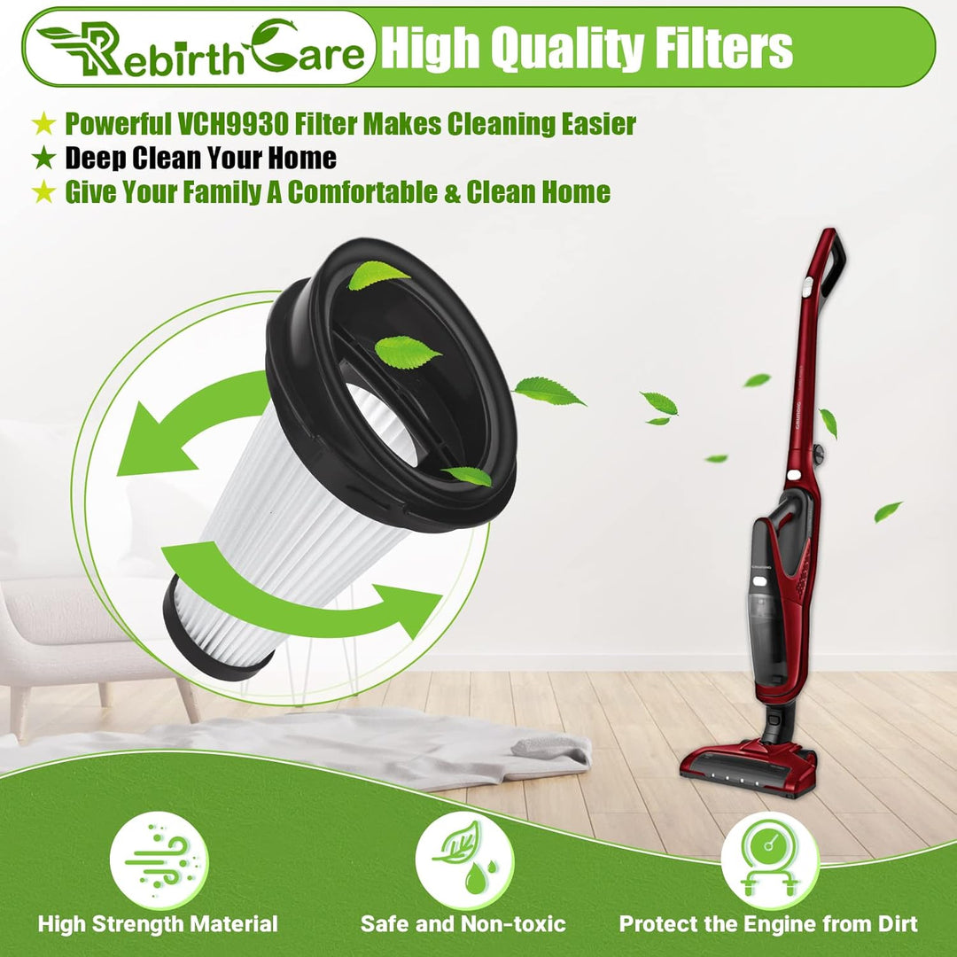 Rebirthcare VCH9929L VCH9930 Filter für Grundig VCH9929 VCH9930 VCH9931 VCH9932 Handstaubsauger Filt