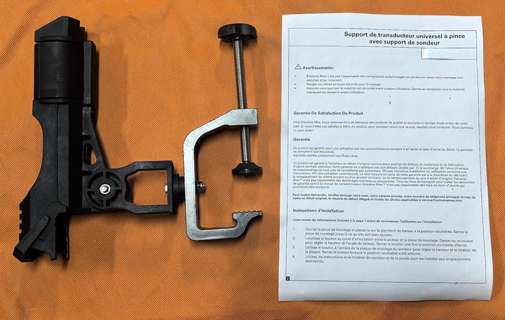 Rutenhalter Doppelpack, Fischerboot/Boot Ruten-Halter 360 Grad Verstellbarer grosser Klemmöffnung, A