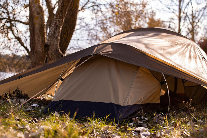 Bushmen Lodger Core Tent Oliv grün-Tunnelzelt mit Moskitonetz für Zwei Personen 250 cm extra lang