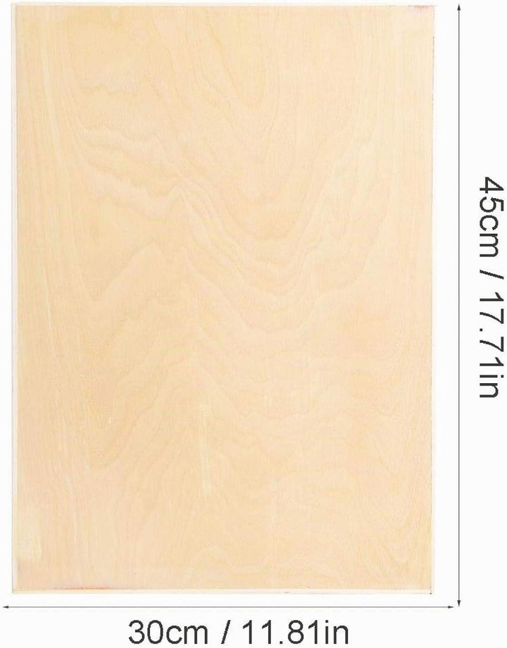 Leichtes Zeichenbrett aus Holz, 18 X 12 Zoll, Malbrett mit Glatter Kante, Künstlerbedarf, Skizzentis