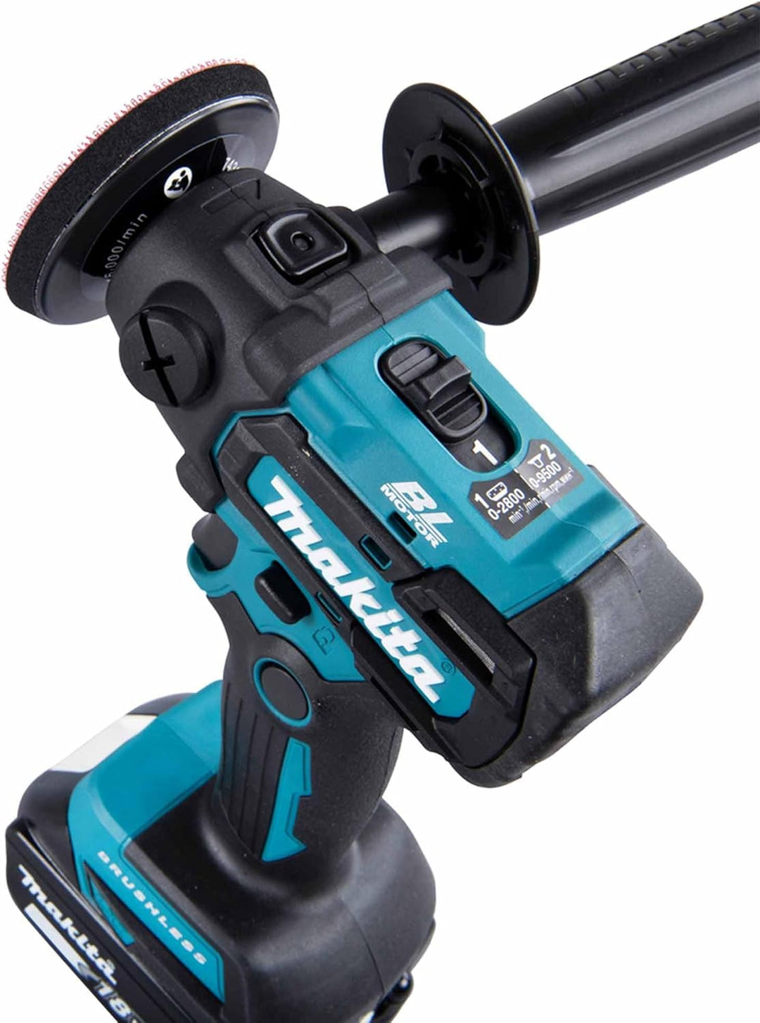 Makita DPV300ZJ Poliermaschine 18 V LXT Ø75 mm (Solo) aus Makpac