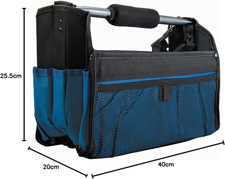 Silverline 748091 Strapazierfähige Werkzeugtasche mit verstärktem Boden 400 x 200 x 255 mm, Tasche