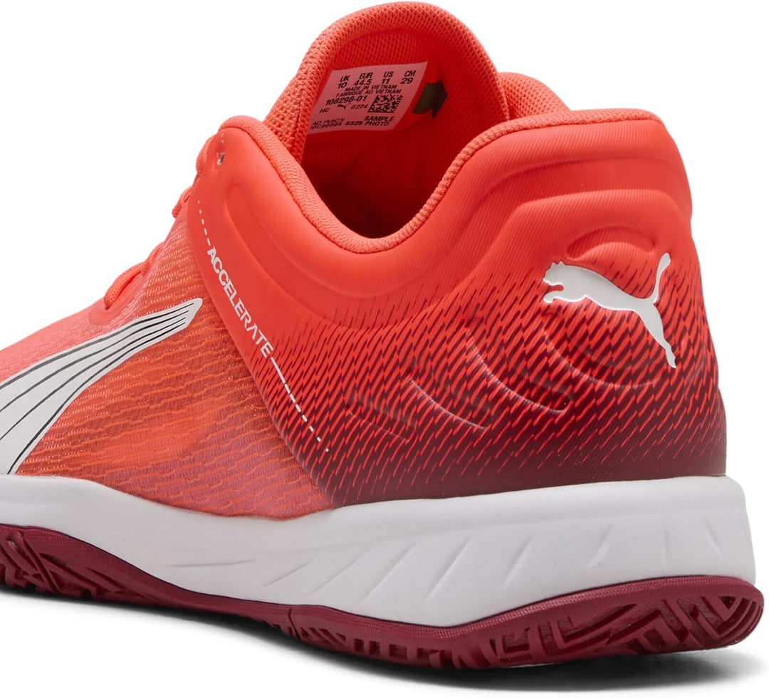 Puma Beschleunigt Den Turbo Unisex Hallenturnschuh 38 EU Glowing Red Puma White Dark Crimson Puma Bl