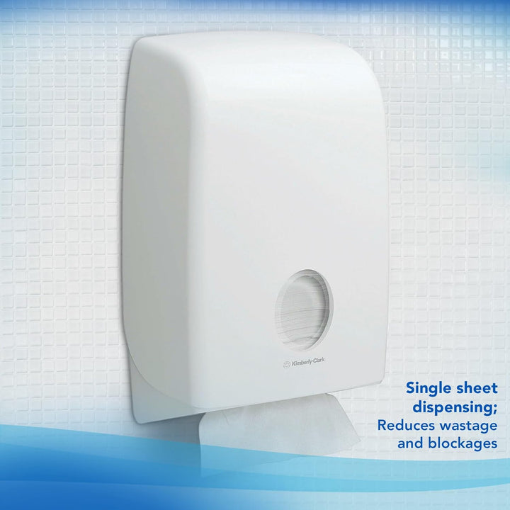 Scott Control, 6659, herunterspülbare Falthandtücher, 1-lagig, weiss, 15 Packungen x 300 Tücher