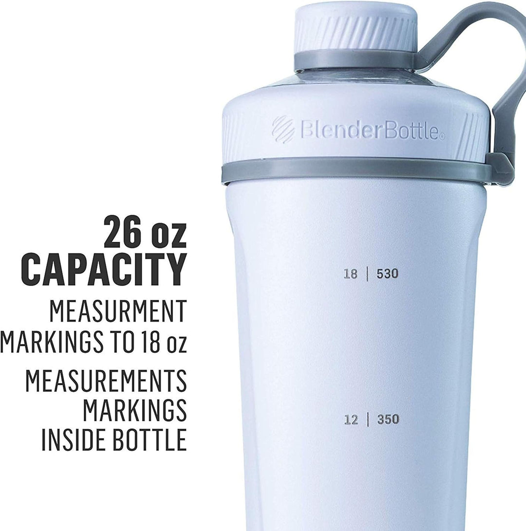BlenderBottle Marvel Comics Radian Edelstahl Trinkflasche 770ml, Thermoflasche mit BlenderBall, geei