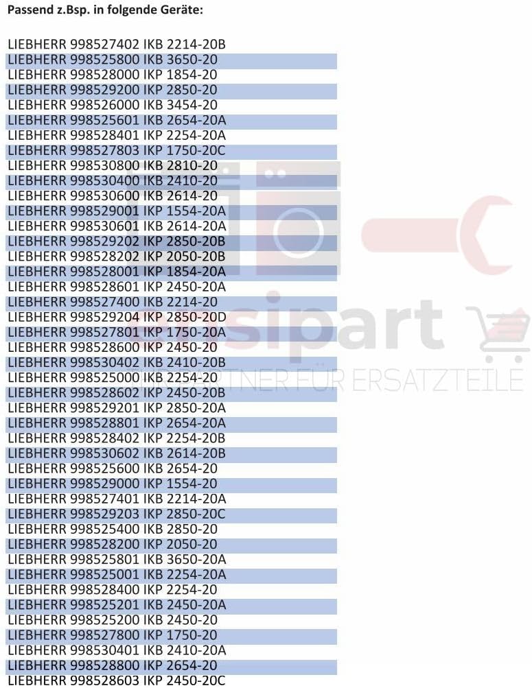 Türdämpfer und Türscharnier für Kühlschrank kompatibel mit e Liebherr 9590166 Set für oben und unten