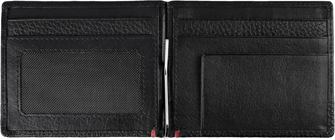 Zippo Herren Nappa Geldscheinklammer Portemonnaie Schwarz Geldbörse Schwarz (Schwarz)