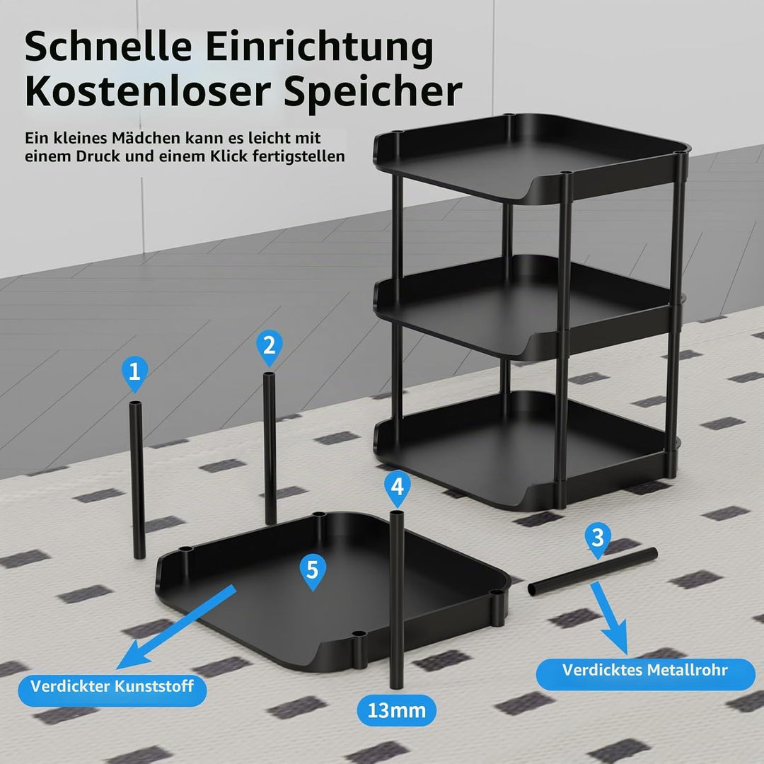 8 Ebenen Schmal Schuhregal, Mehrschichtiges Hoch Schuhregale Platzsparend, Stapelbar Klein Standrega
