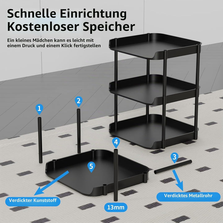 8 Ebenen Schmal Schuhregal, Mehrschichtiges Hoch Schuhregale Platzsparend, Stapelbar Klein Standrega