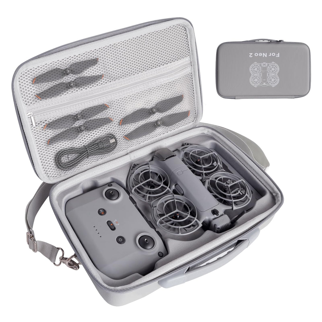 Hülle für DJI Neo 2 Fly More Combo, Aufbewahrungs Tragetasche für DJI Neo 2 Zubehör, PU Material, mi