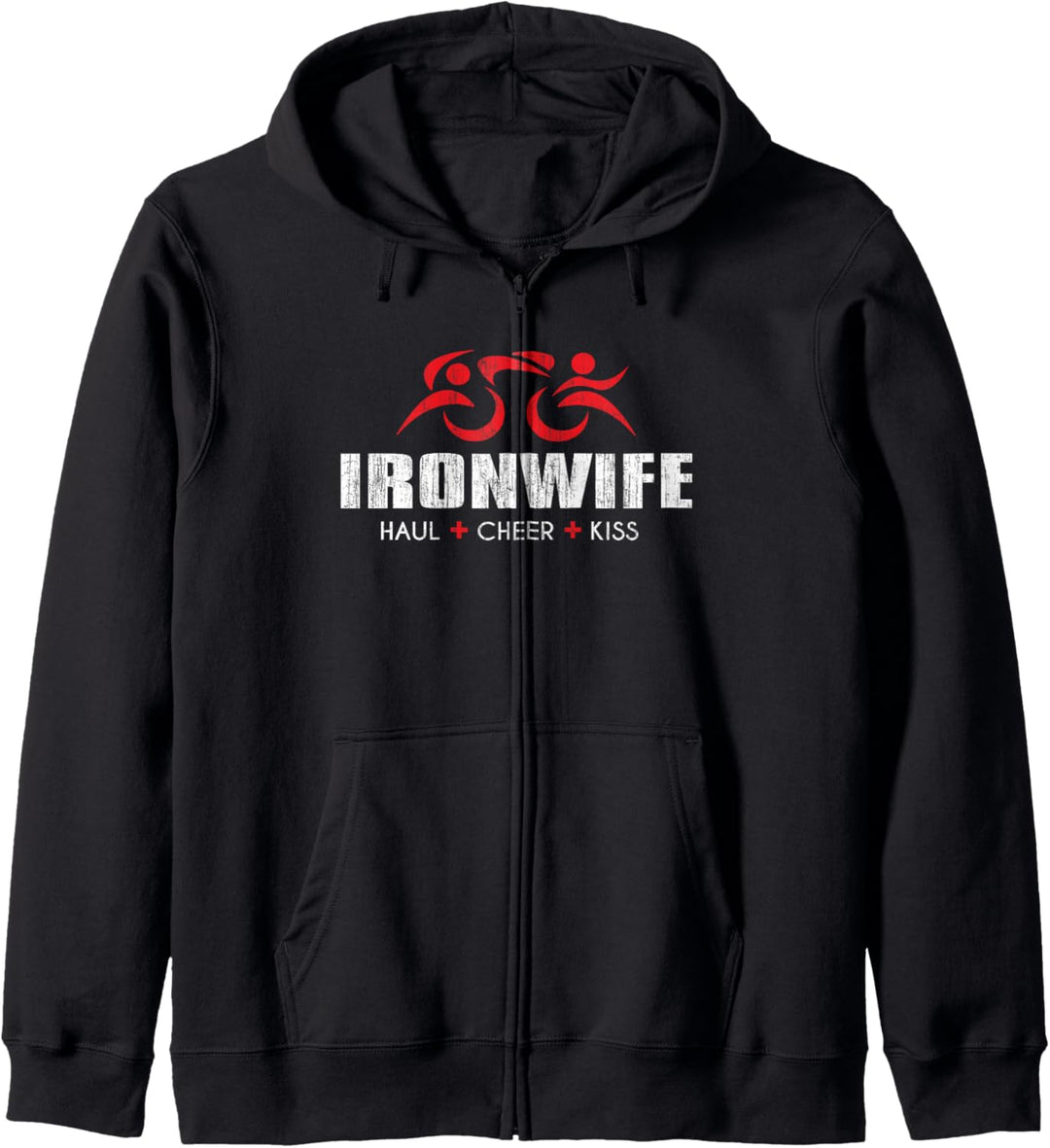 Ironwife Tri Sherpa Triathlon Triathlon – Haul Cheer Kiss Kapuzenjacke
