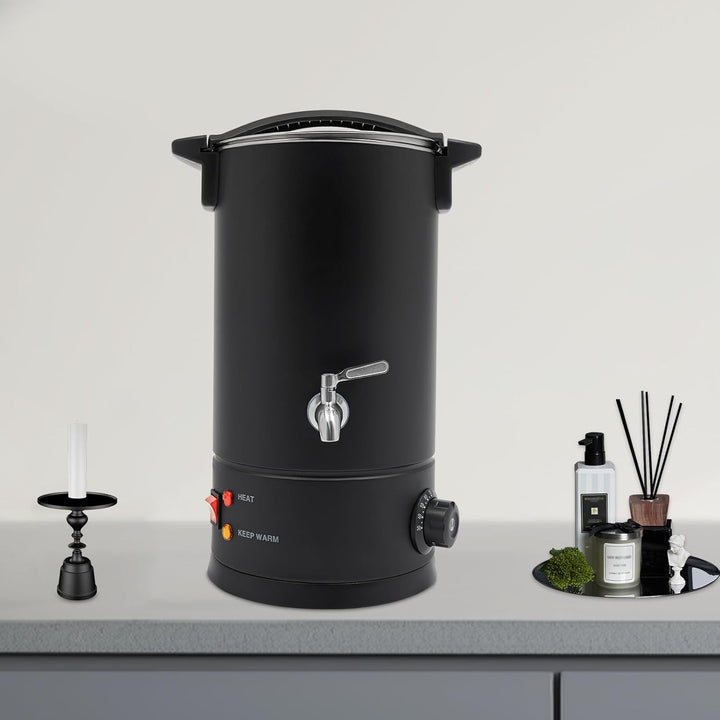 WINPANG Wachsschmelzer 10L 1800W Wachsschmelztopf für Kerzenherstellung, | 30–110°C Antihaft Elektri