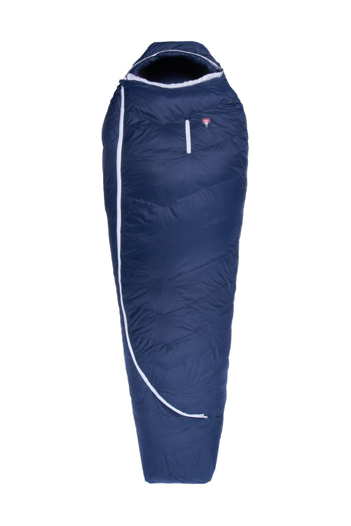 Grüezi-Bag Biopod DownWool Ice 185 Schlafsack blau Körpergrösse bis 185 cm, Körpergrösse bis 185 cm
