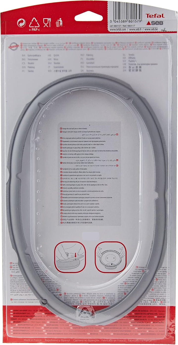 Seb 980157 Dichtungsring für Edelstahl-Schnellkochtopf 4,5 l / 6 l, 220 mm