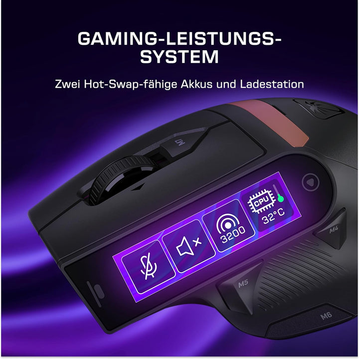 Turtle Beach Command Series MC7 kabellose anpassbare 8K-RGB-Gaming-Maus, MC7