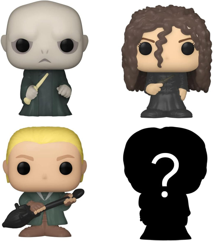 Funko Bitty Pop! Harry Potter - Lord Voldemort™, Draco Malfoy™ (Quidditch™), Bellatrix Lestrange™ un