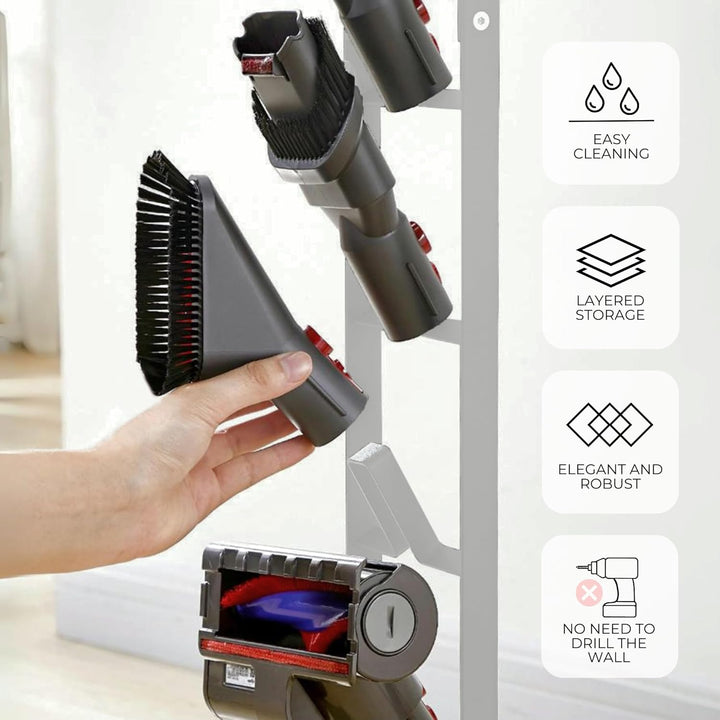 Staubsaugerhalter Kompatibel Mit Dyson V15, V12, V11, V10, V8, V7, V6 – DC45, DC35, DC58, DC59, DC62