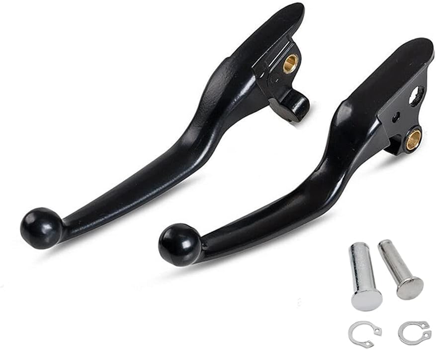 SYUU Black Hebel Bremsgriff Aluminium Bremshebel Kupplungshebel für Harley Davidson Touring FLHX FLH