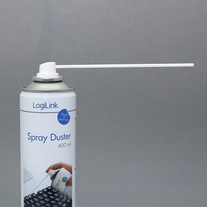 Logilink Druckluftspray Air Duster 7 Stück Reinigungsspray Sprühkopfverlängerung für Computer PC Tas