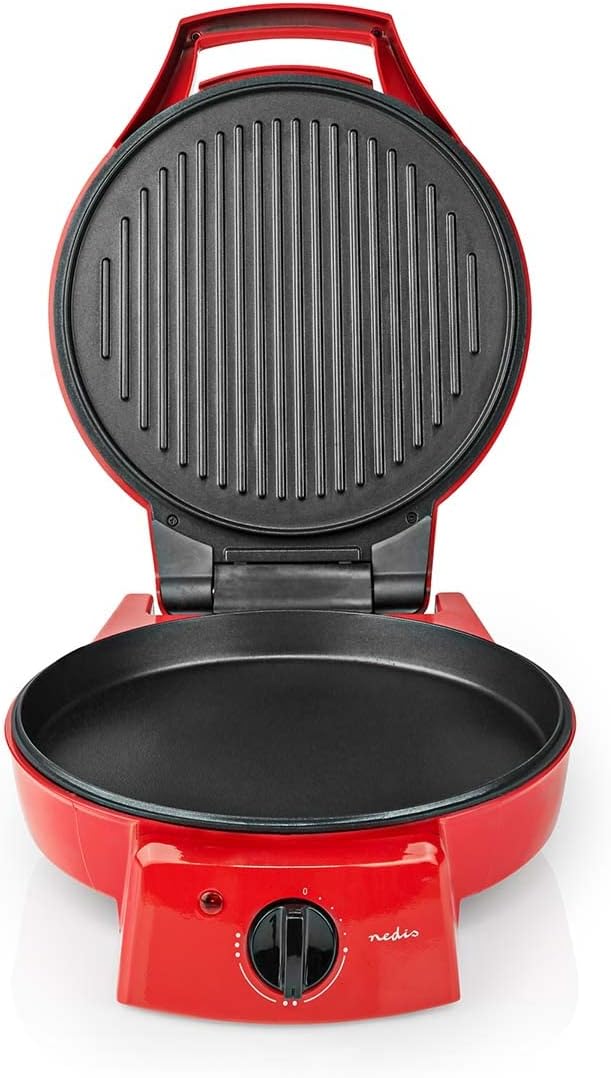 Nedis FCPM100FRD Pizzamaker, Aluminium