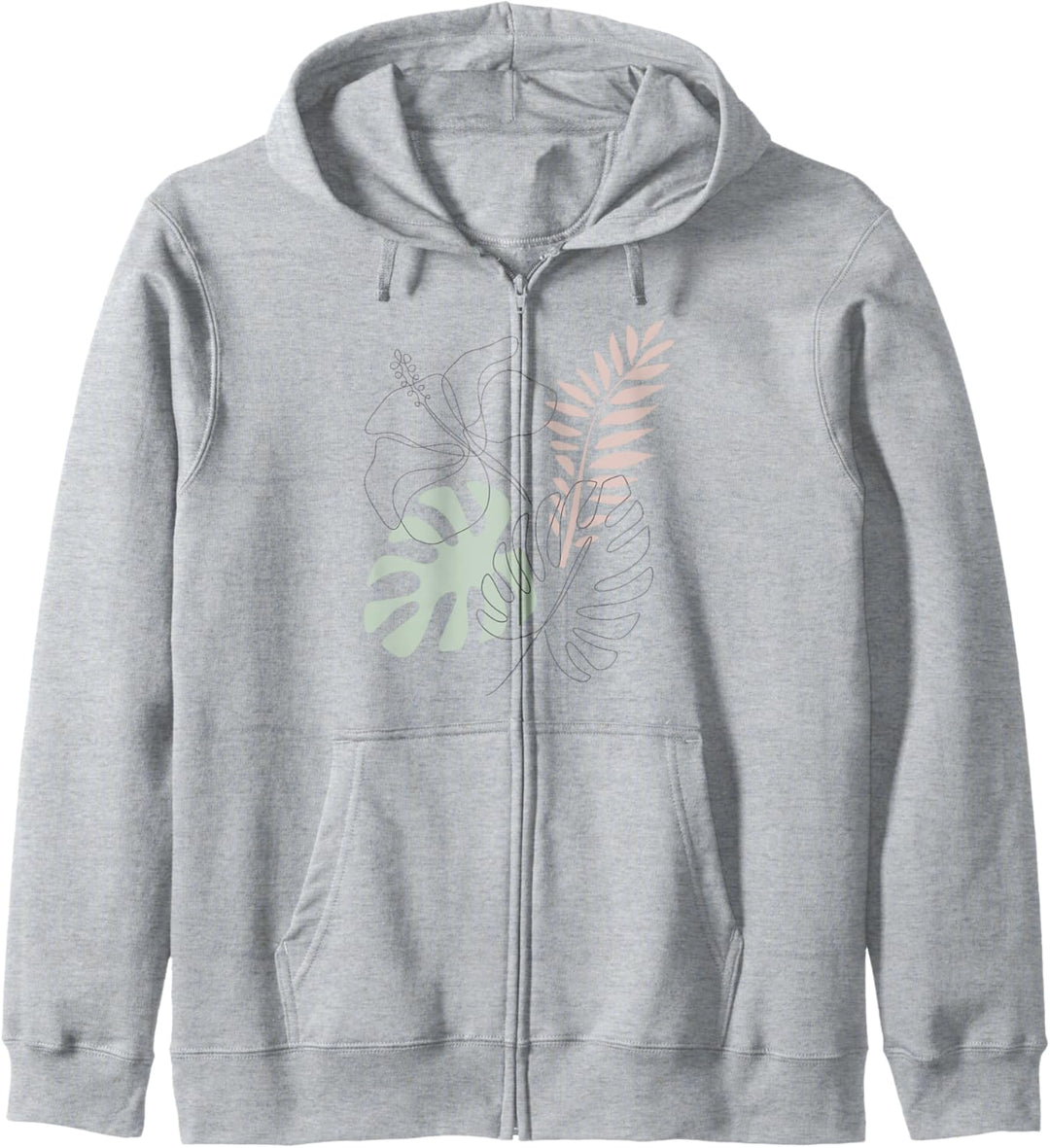 Trendy Tropical Outline Kapuzenjacke