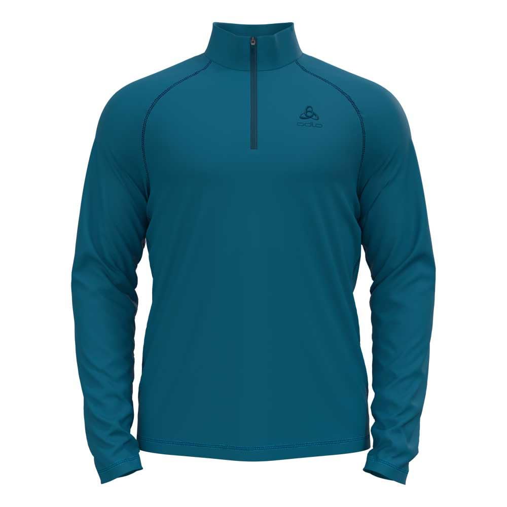 Odlo Herren Rigi Half Zip Longsleeve S Saxony Blue, S Saxony Blue