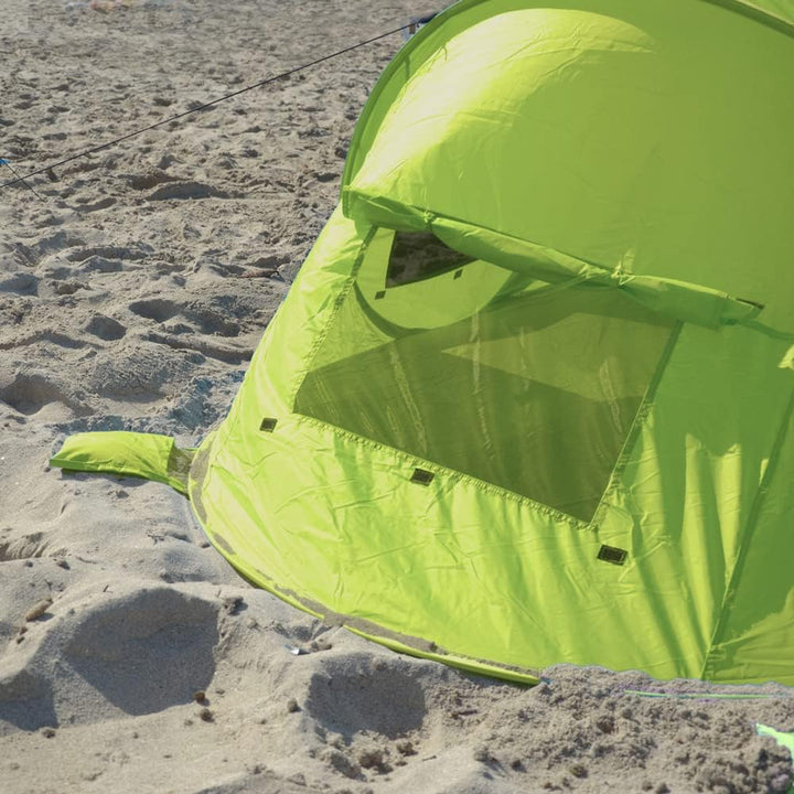 outdoorer Pop up Strandmuschel Zack Premium - Wurfmuschel mit UV 80 Sonnenschutz, Strandzelt, Windsc
