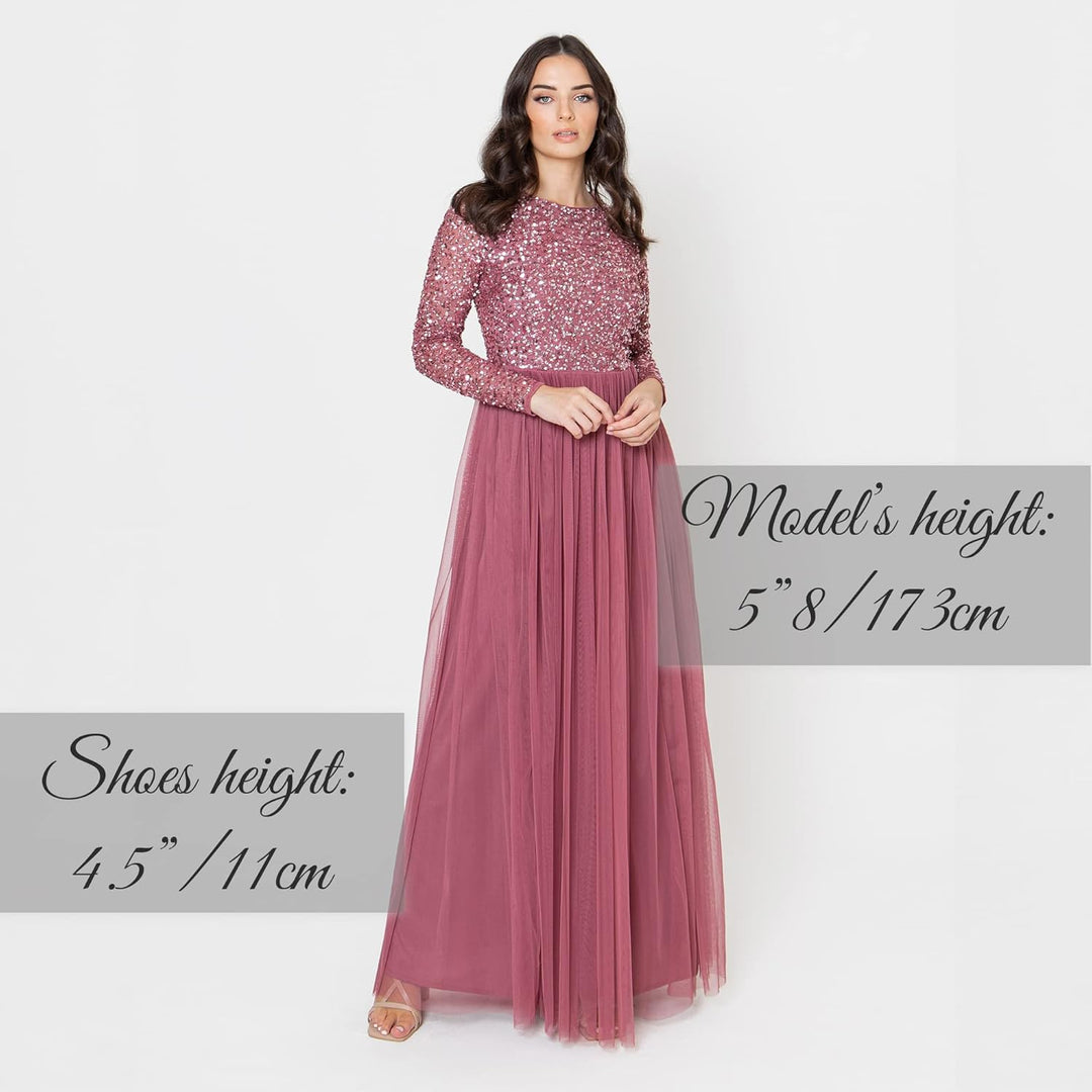 Maya Deluxe Damen Bridesmaid Dress Desert Rose 36, Desert Rose 36