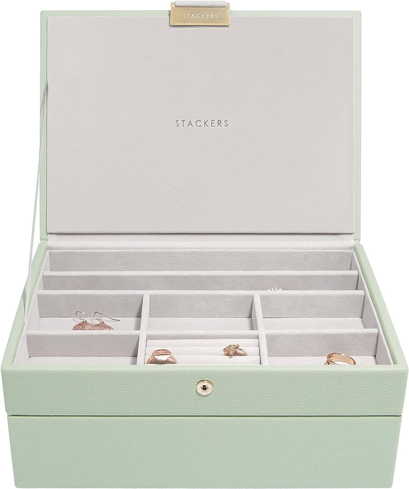 Stackers Grun Klassisch Schmuckschatulle - 2 Sage Green, Sage Green