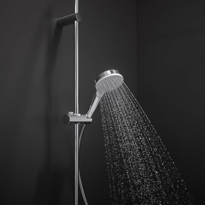 hansgrohe Crometta Duschset 0,90m, 2 Strahlarten, Weiss/Chrom 0,90m Set ohne Seifenschale 2 Strahlar