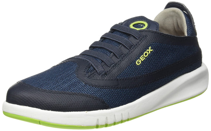 Geox Jungen J Aeranter Boy A Chukka Boot, Navy Lime Green
