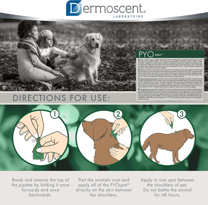Dermoscent 920-7224 Pyospot 20kg-40kg für 4Pip Hunde