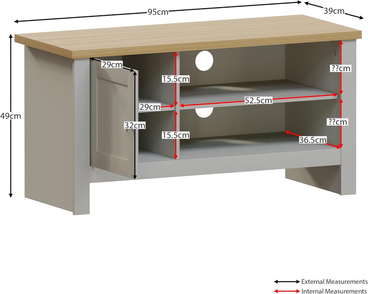 Movian TV-Bänke & Lowboards, MDF, Spanplatte und Melaminfurnier, Grau, Standard