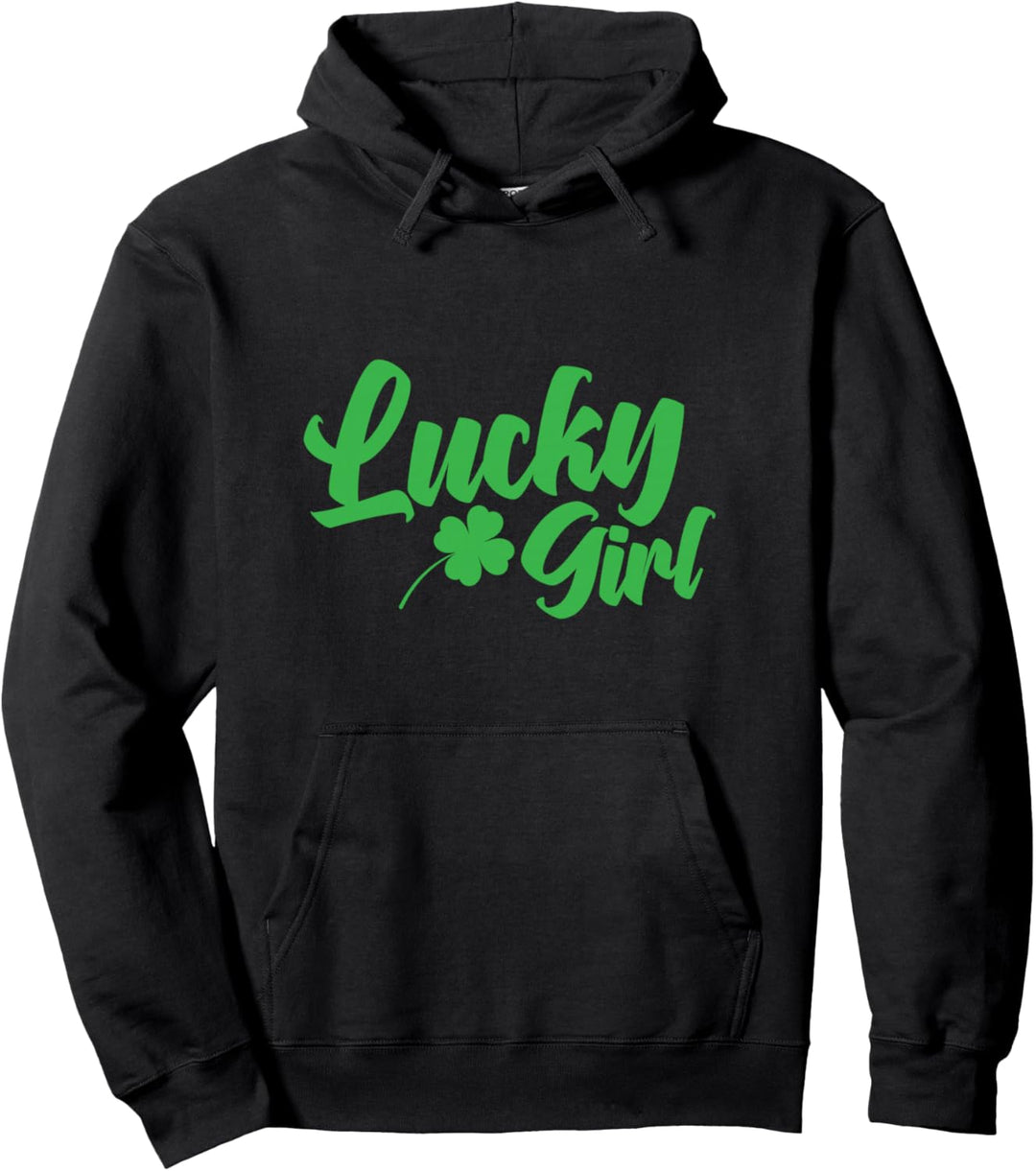 St. Patrick's Day Lucky Girl Pullover Hoodie