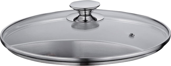 KÜCHENPROFI Suppentopf CAPRI 12L, Edelstahl mit Glasdeckel, 28cm | Sicherheitsglas-Deckel mit Dampfl