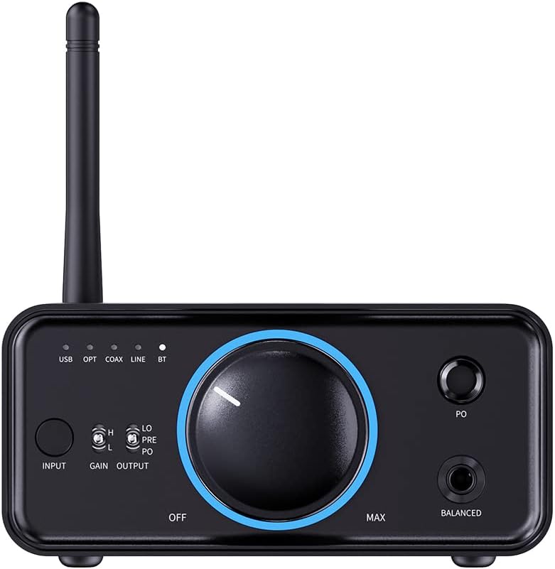 FiiO K7 BT (Bluetooth) - Full Balanced HiFi DAC Kopfhörer-Verstärker AK4493S*2, XMOS XU208 PCM384kHz