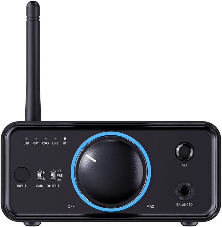 FiiO K7 BT (Bluetooth) - Full Balanced HiFi DAC Kopfhörer-Verstärker AK4493S*2, XMOS XU208 PCM384kHz