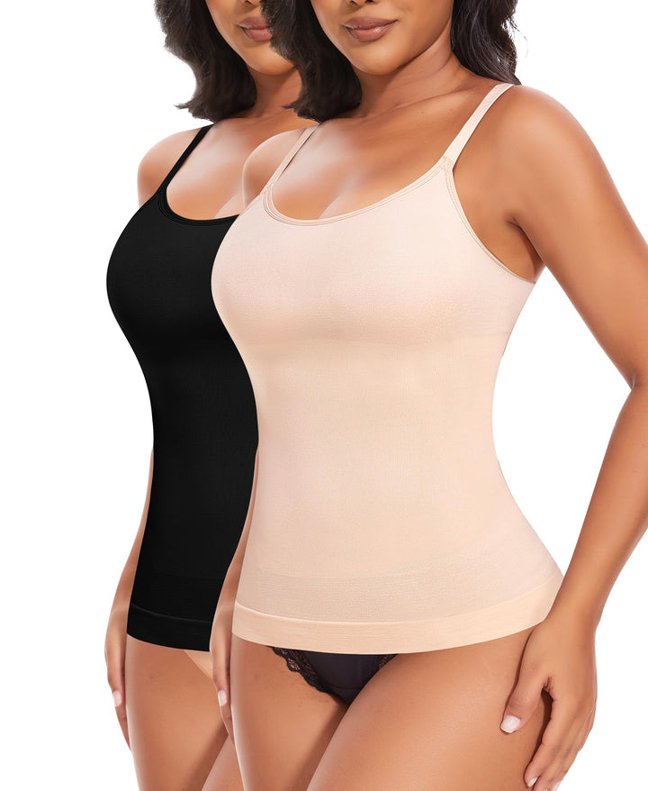 YARRCO Shape Unterhemd Damen Tank Top Bauchweg Shapewear Sport Tanktop Figurformendes Trägertop Body