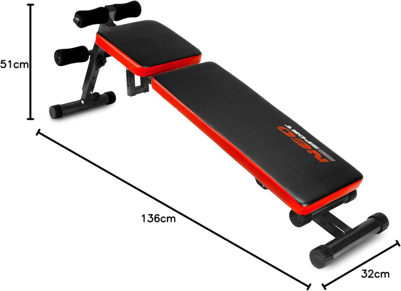 Hantelbank Bank Neo-Sport NS-03 Trainingsbank FITNESSGERÄT RÜCKENTRAINER BAUCHTRAINER SITUP