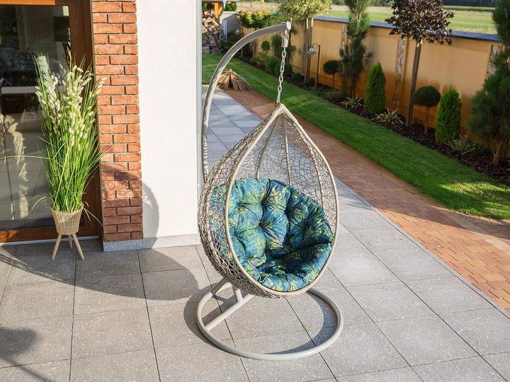 Bjird Hängesessel Kissen, Polster, Auflage für Polyrattan & Rattan Hängeschaukel, Sitzauflage für Hä