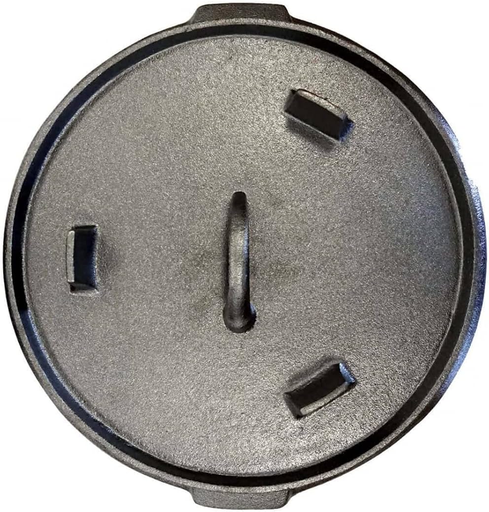 Bluecraft Premium Dutch Oven 4.5 qt mit Füssen Schmor-Topf Gusseisen Feuertopf