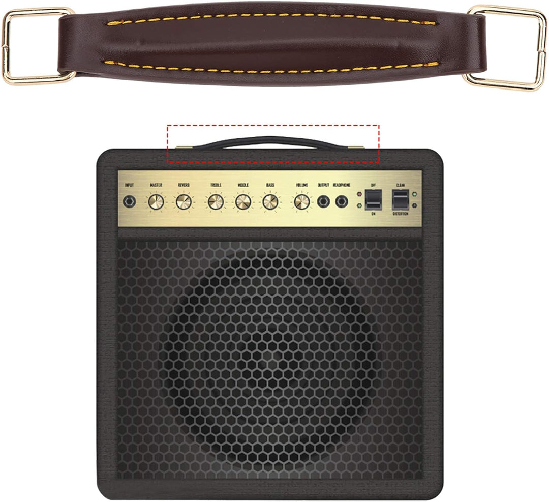 Griff für Gitarrenverstärker, Griff für Gitarrenkoffer, Ersatz aus PU-Leder mit interner Stahlverstä