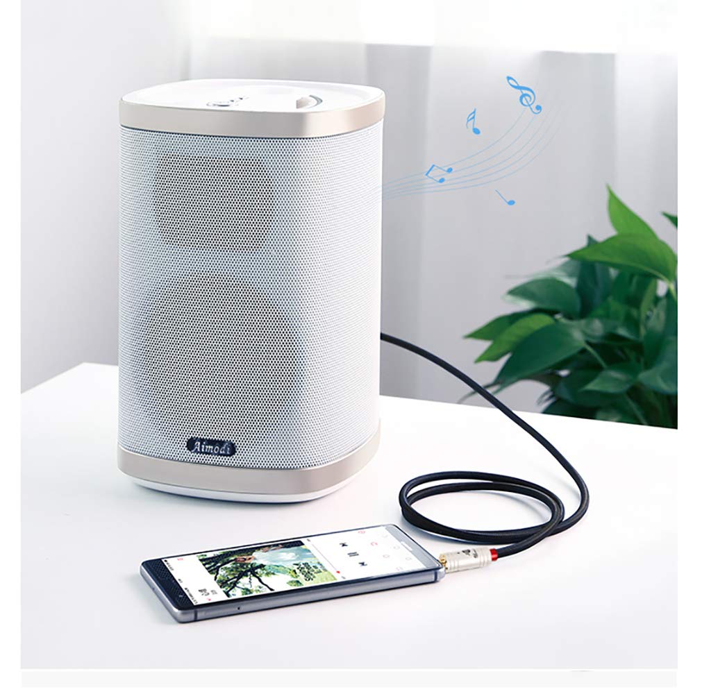 JIB Boaacoustic BlackBerry Cinch auf Klinke 3,5mm Kabel, 4N OFC Hi-Fi-Buchse 3,5 mm auf 2X Cinch-Y-K