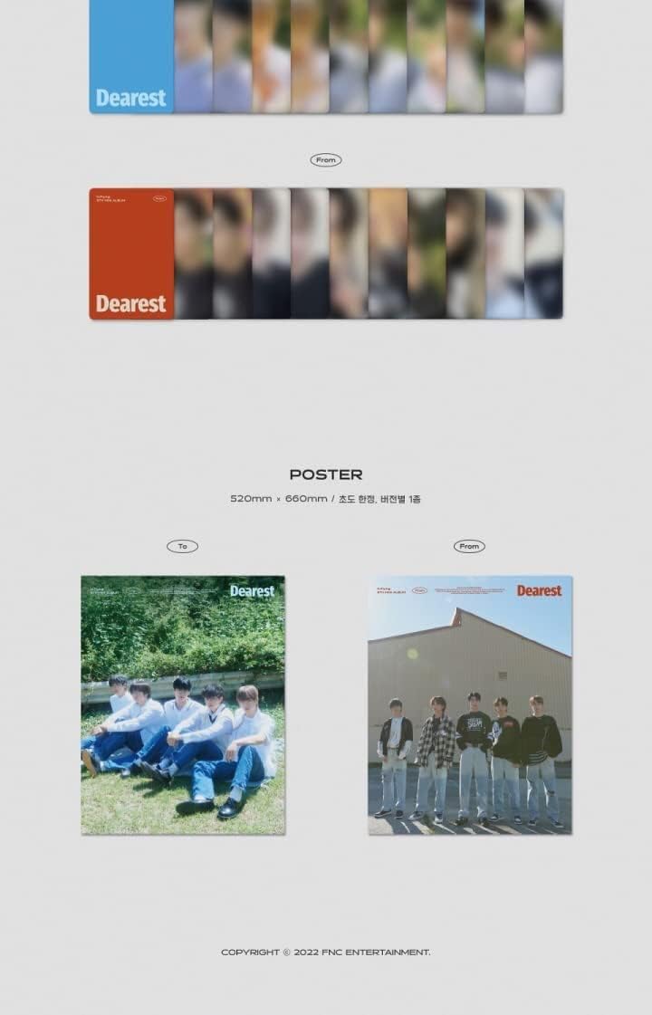N.Flying Dearest 8th Mini-Album von Version CD, 92p Booklet, 1p 3Cut Photo, 1p Postkarte, 1p Einheit