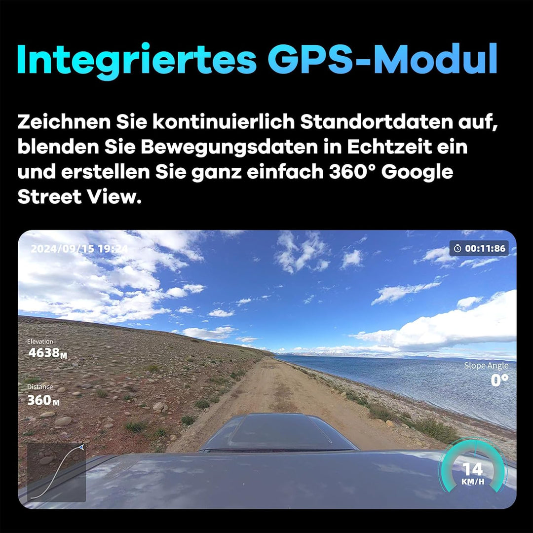 KanDao QooCam 3 Ultra - 8K wasserdichte 360 Action Kamera, 96MP Foto &amp; 8K 360 Video mit Dual 1/1.7 "