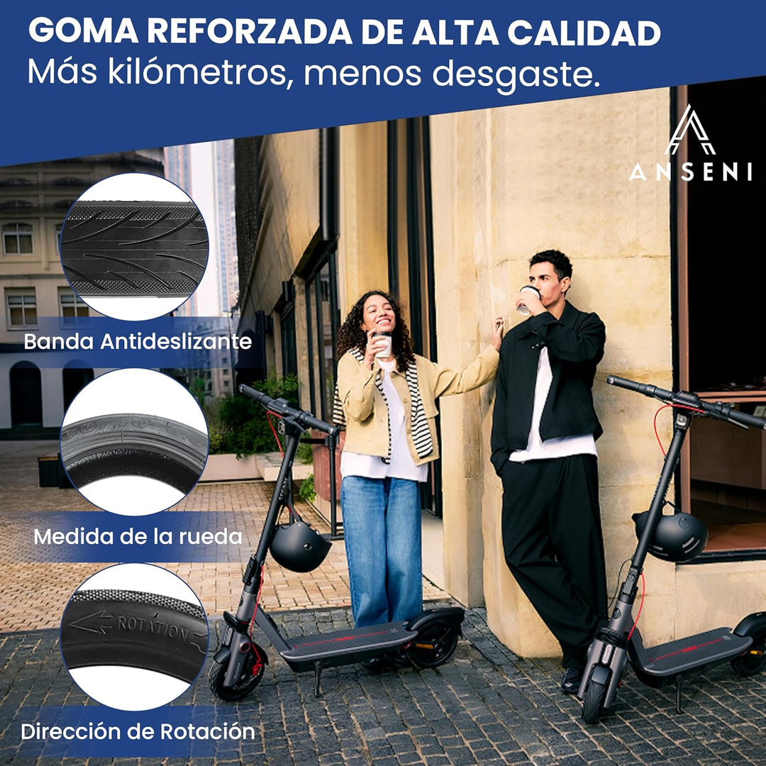 ANSENI Reifen 60/70-6.5 und Schlauch 10x2.50-6.5 Scooter | Kompatibel mit Xiaomi 5, 5 Pro, Xiaomi 5