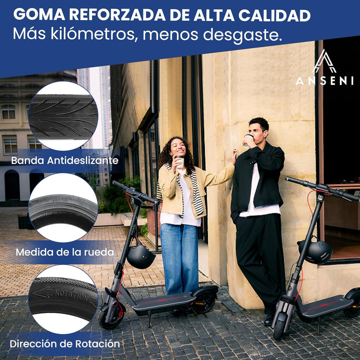 ANSENI Reifen 60/70-6.5 und Schlauch 10x2.50-6.5 Scooter | Kompatibel mit Xiaomi 5, 5 Pro, Xiaomi 5