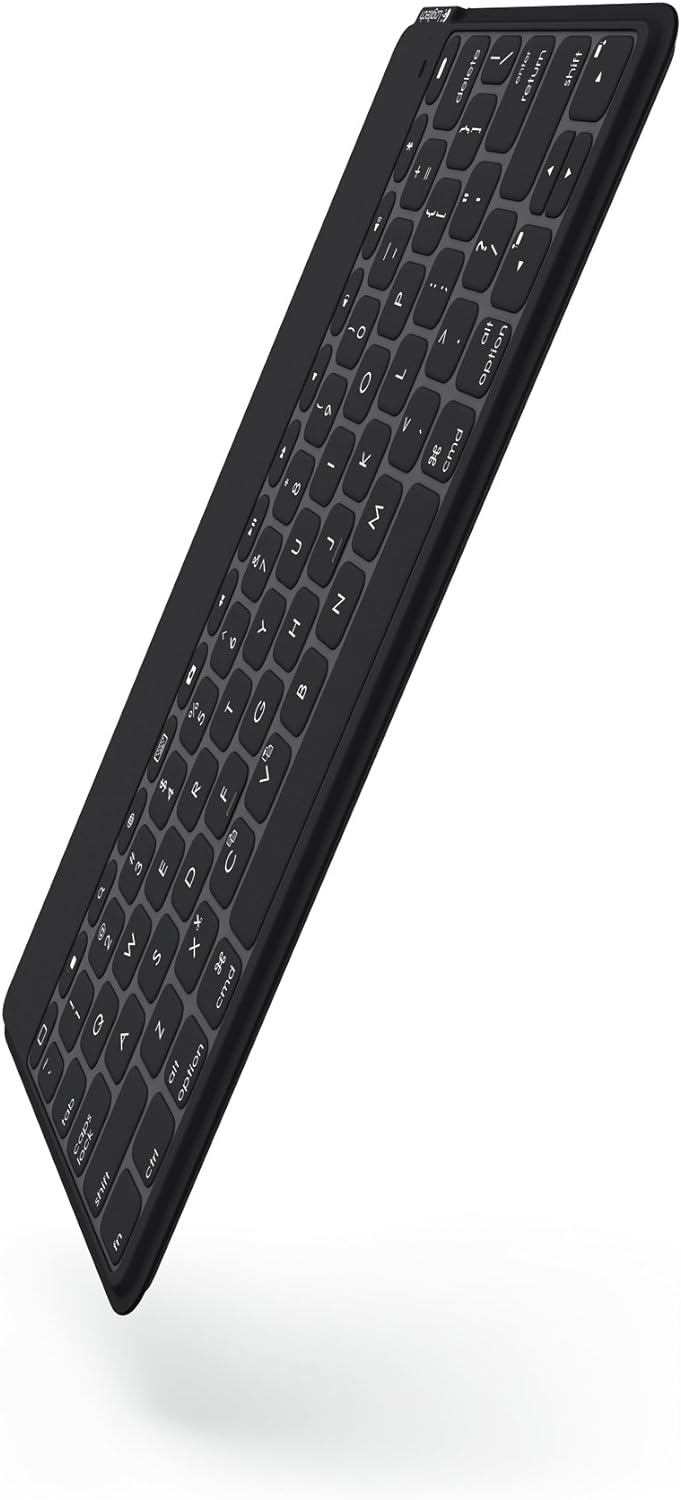 Logitech Keys-to-Go Kabellose Tablet-Tastatur, Bluetooth, iOS-Sondertasten, Ultraleicht & Geräuschlo