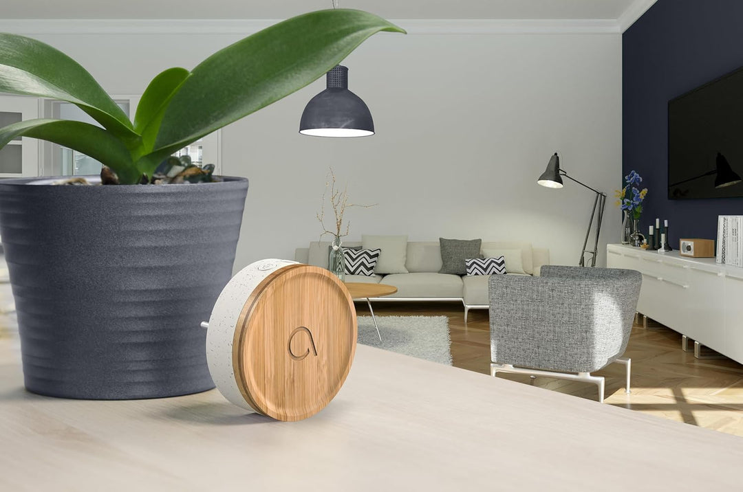 AVIDSEN Bamboo Funk Türklingel, umweltfreundlich, Bambus/recycelter Kunststoff, ohne Batterien, 150